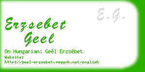 erzsebet geel business card